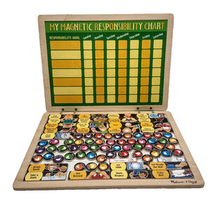 Melissa & Doug My Magnetic Responsibility Chart Educational Magnet Toy for Kids